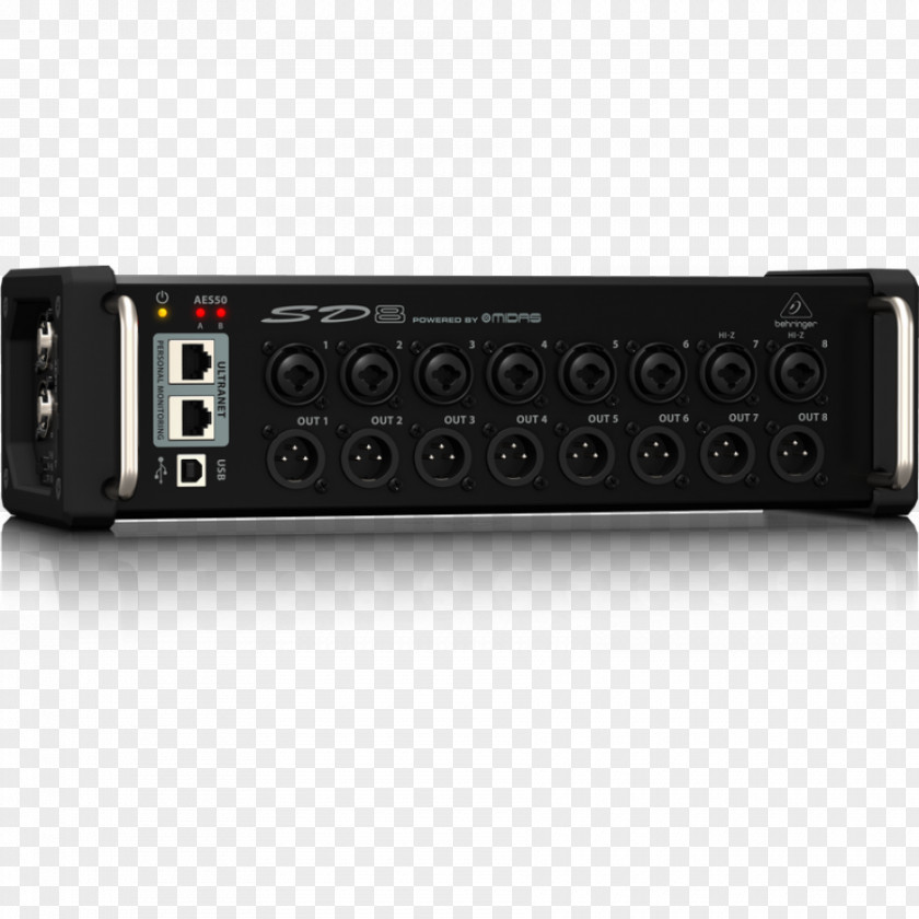 BEHRINGER X32 Stage Box Audio Mixers S16 Behringer SD16 I O 16-Preamps 8-Outputs PNG