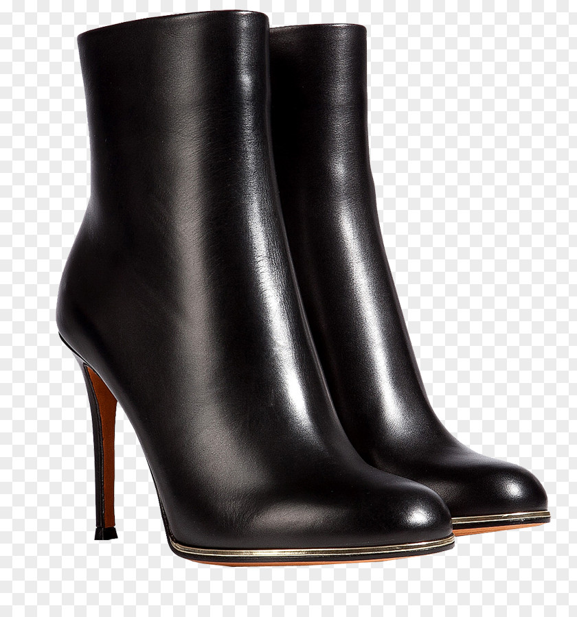 Boot Riding Leather High-heeled Shoe Knee-high PNG