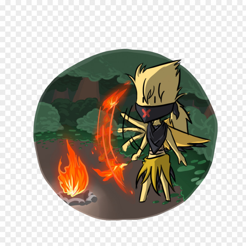 Cartoon Burn Character PNG