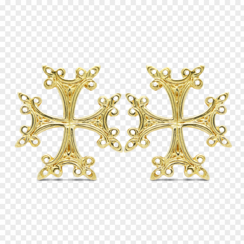 Fashion Gift Armenian Cross Cufflink Jewellery Gold PNG