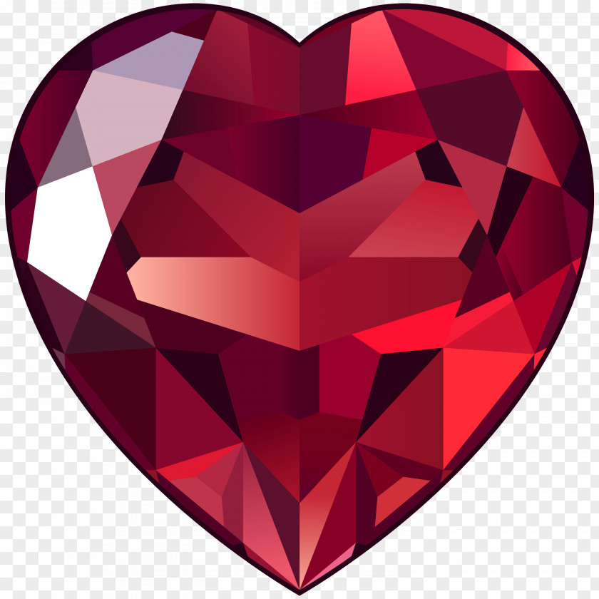 Gems Ruby Gemstone Heart Clip Art PNG