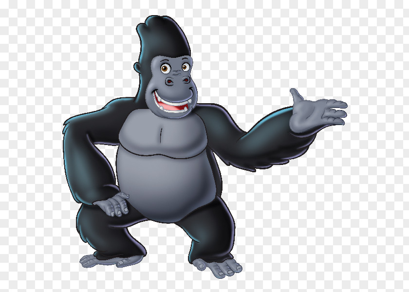 Gorilla Ape Juicy Fun Cartoon Clip Art PNG