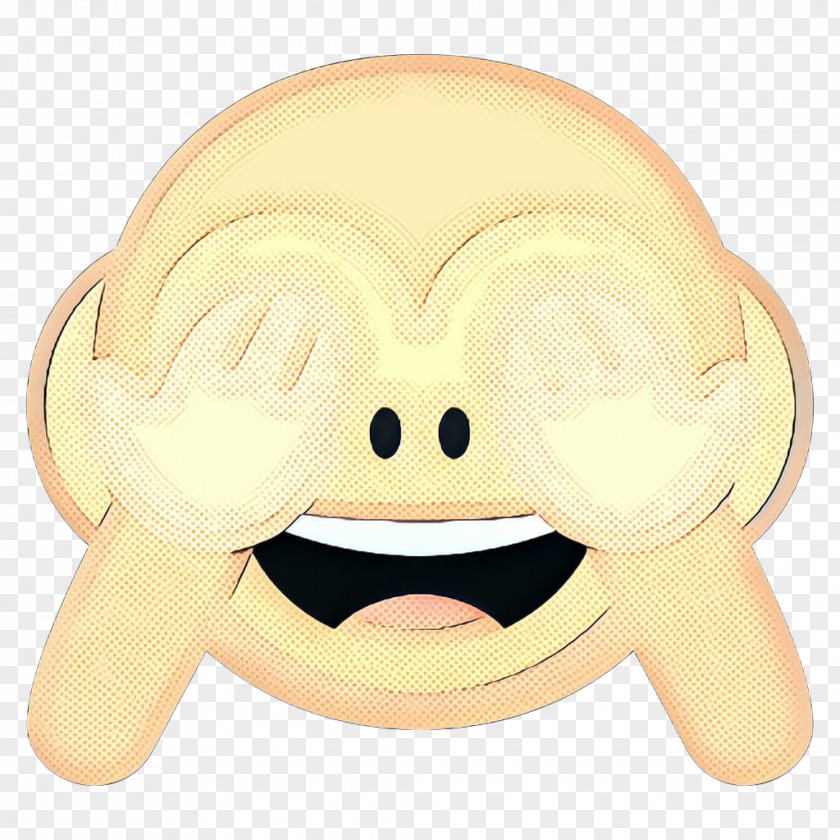 Mouth Emoticon Retro Background PNG