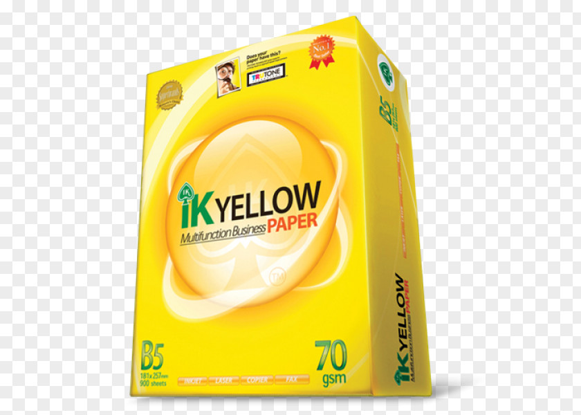 Paper Yellow Standard Size A4 Stationery Inkjet PNG