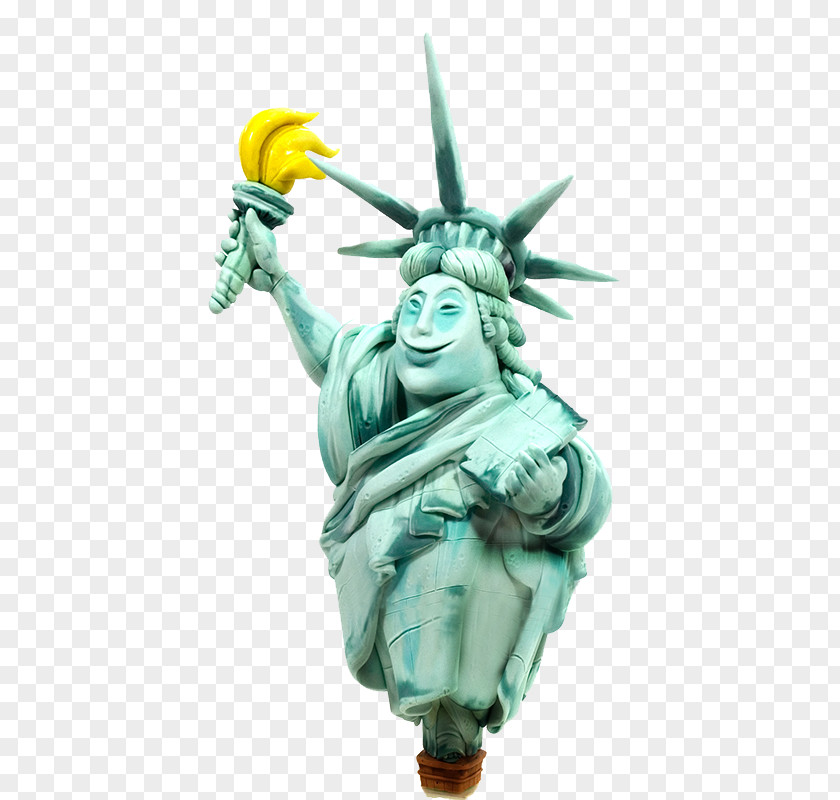 Banana Statue Of Liberty Comics Cartoon Illustration PNG