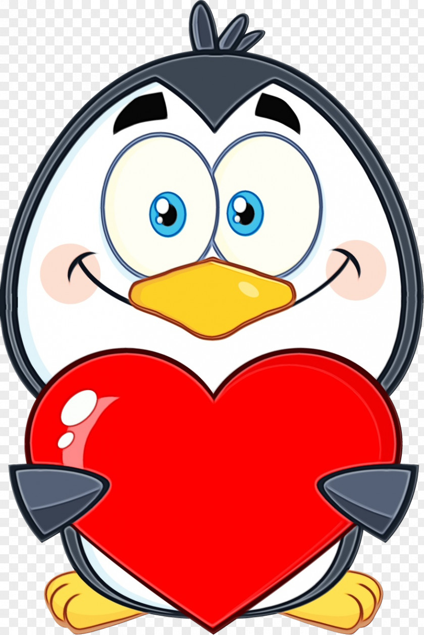 Bird Red Heart Cartoon PNG