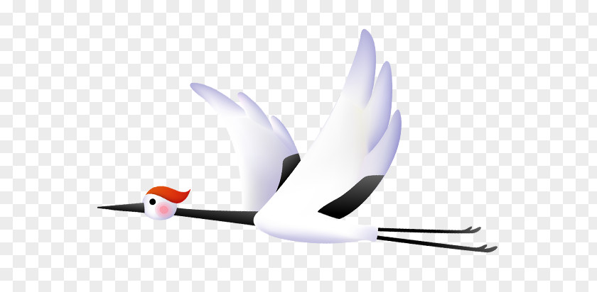 Flying Crane Gratis PNG