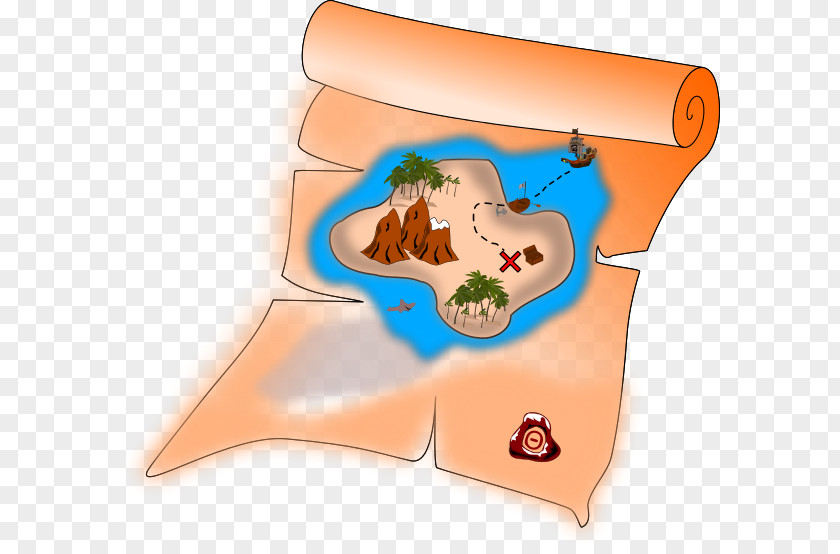 Pirate Treasure Map Buried Piracy Clip Art PNG