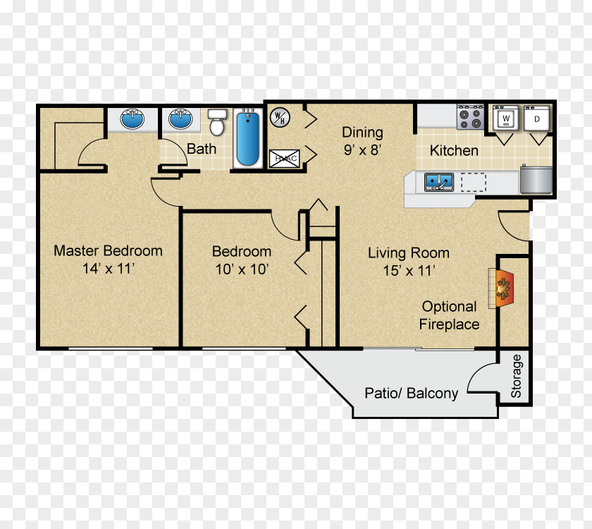 Tree Floor Plan Villages Of Bent Apartment PNG