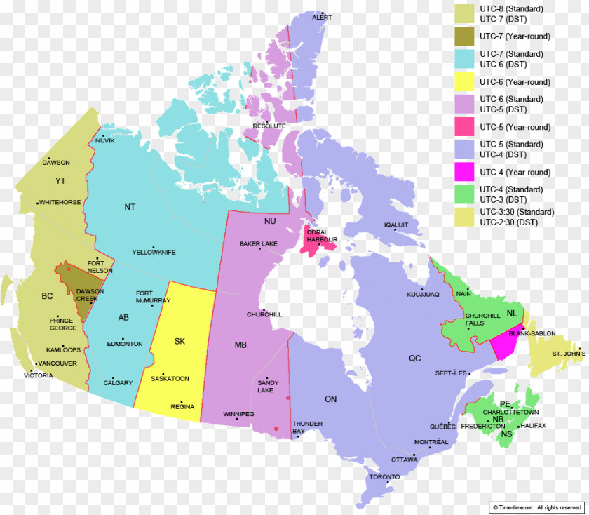 United States Pacific Time Zone Canada Map PNG