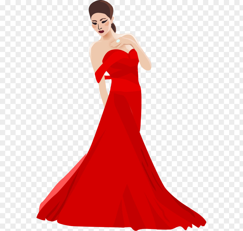 Women Dress Evening Gown Clip Art PNG