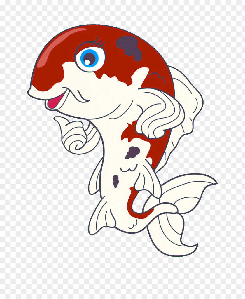 Mascot Koi Wijzer Pond .nl 2000 PNG