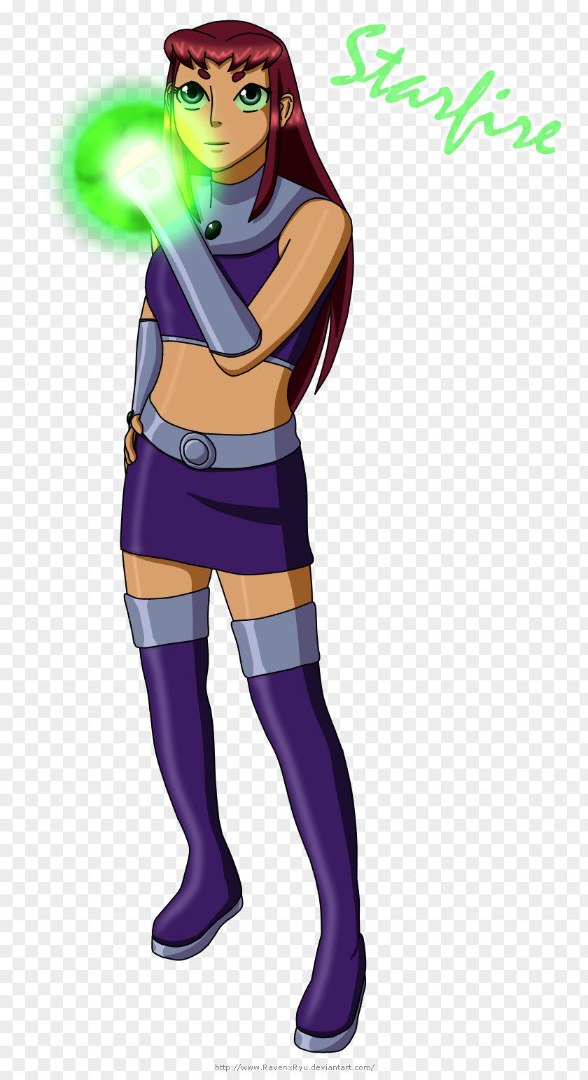 Starfire Cartoon Costume Homo Sapiens Character Animated PNG