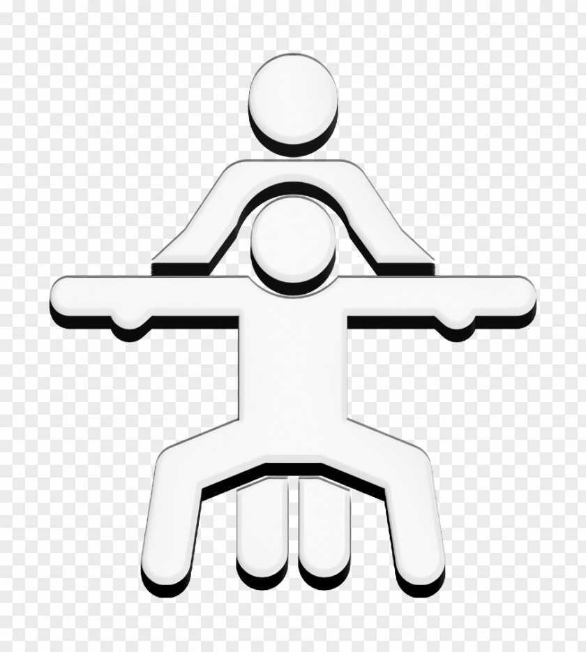 Yoga Icon Exercise Pictograms PNG