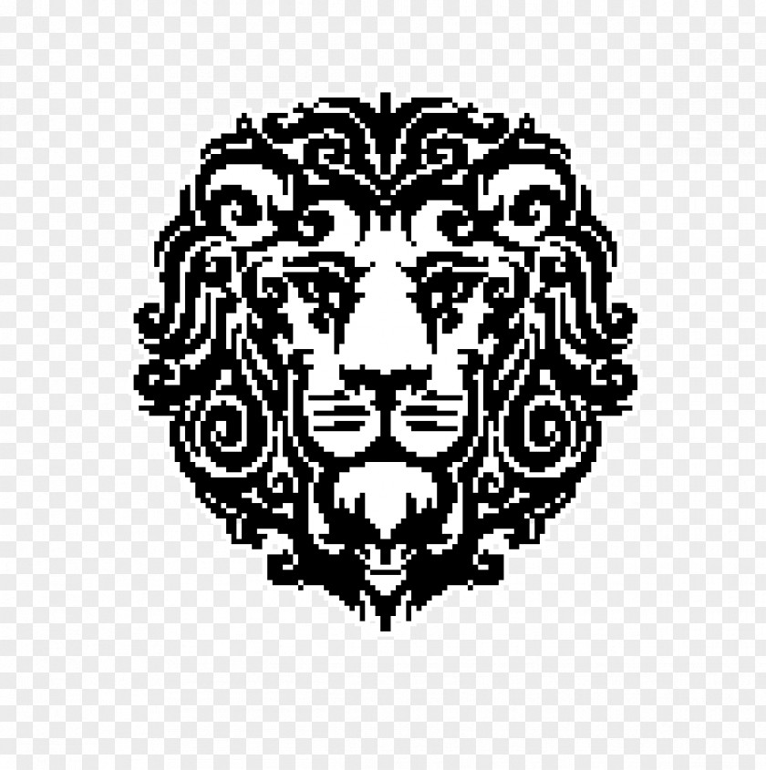 Lion Embroidery Cross-stitch Pattern PNG