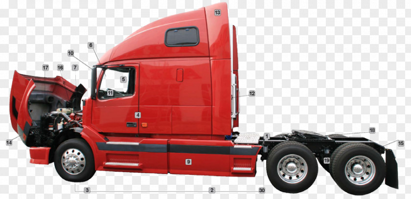 Mack Dump Trucks Cargo Commercial Vehicle Public Utility Semi-trailer Truck PNG