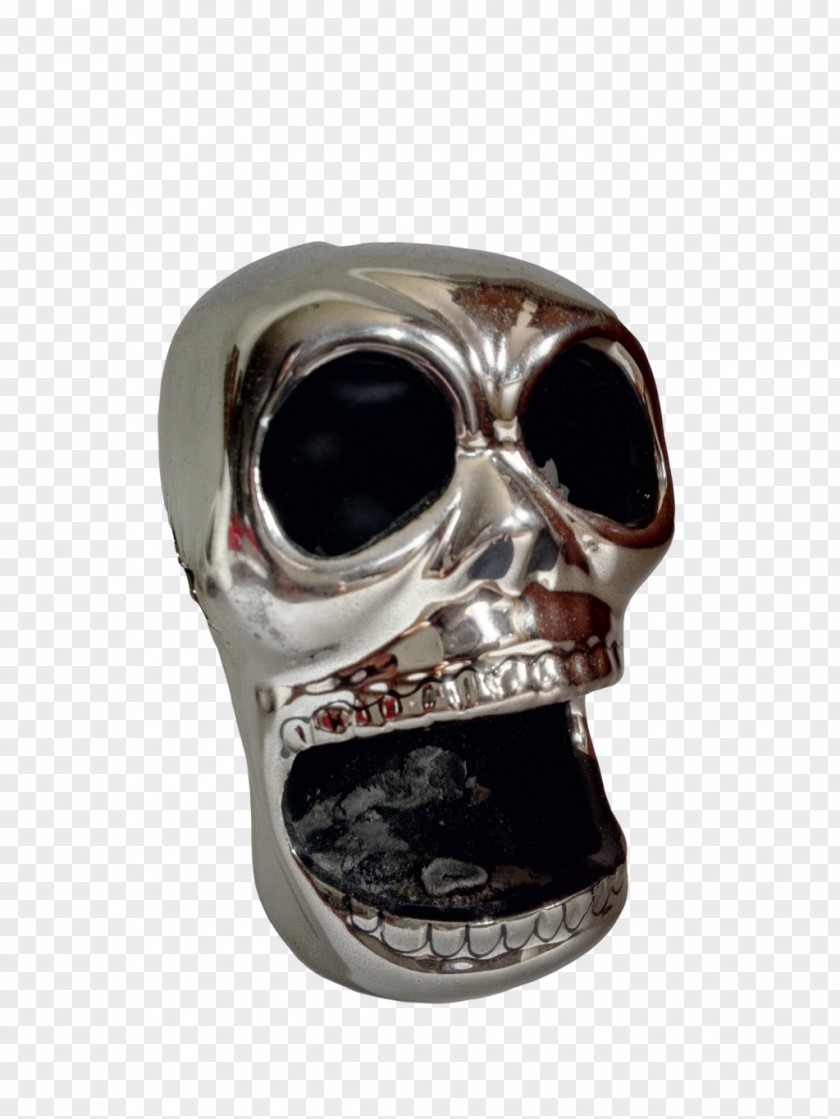 Silver Metal Skull Bead Dreadlocks PNG