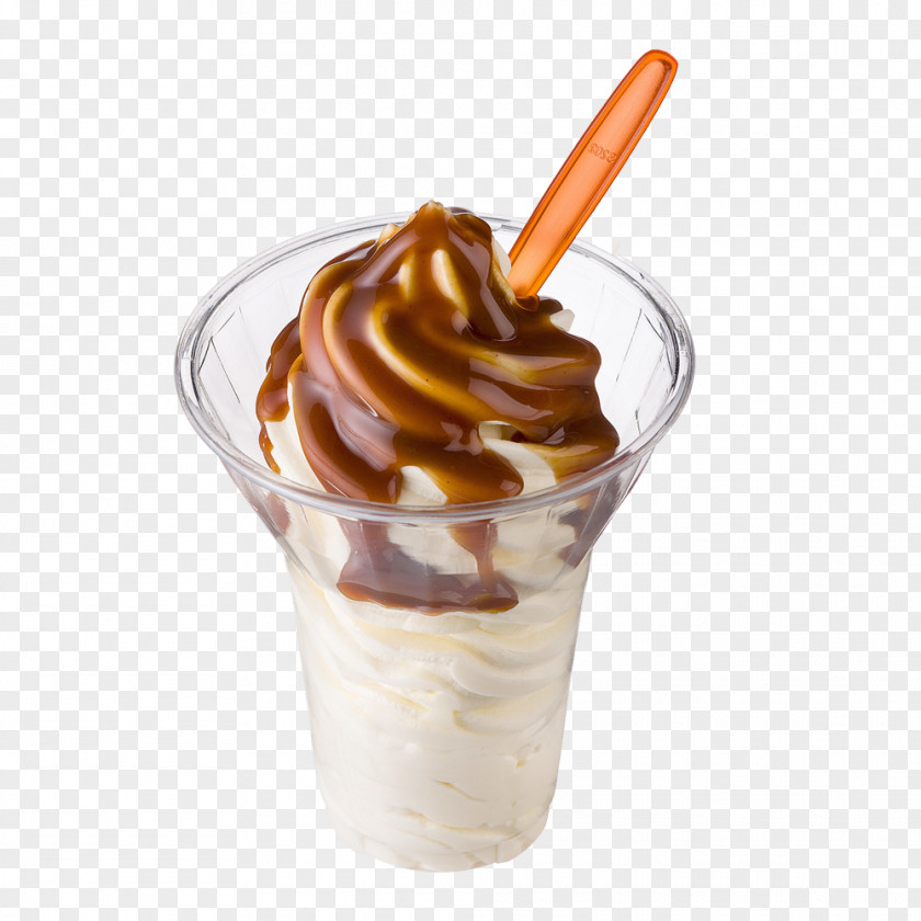 Caramel Cream Sundae Chocolate Ice Milkshake Parfait PNG