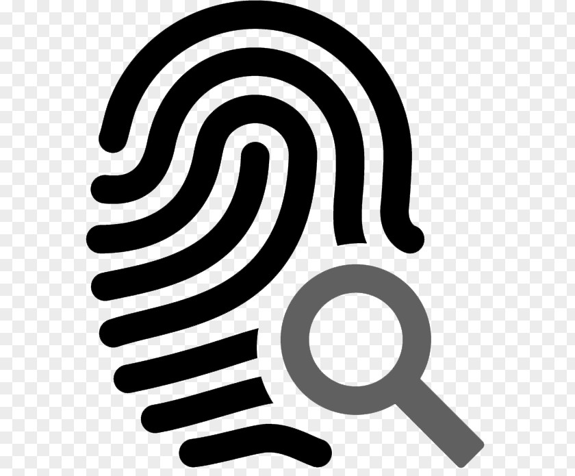 Dial Professional Logo Fingerprint Scanner Biometrics Vector Graphics PNG