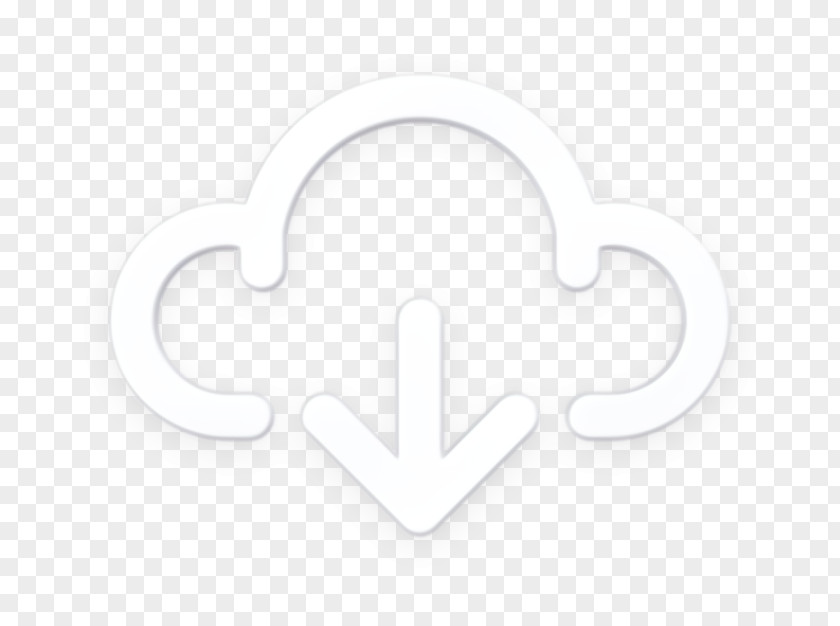 Emblem Heart Arrow Icon Cloud Down PNG