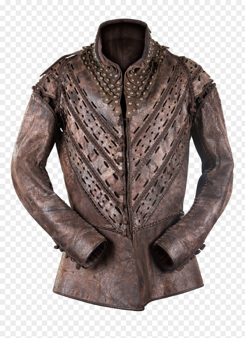 Gold Embroidery Leather Jacket Doublet Jerkin Clothing PNG