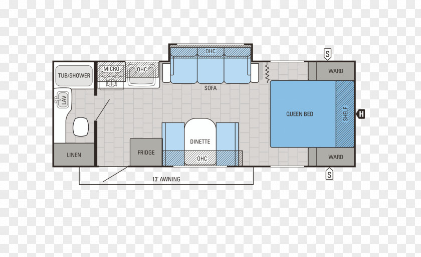 House Floor Plan Caravan Campervans PNG