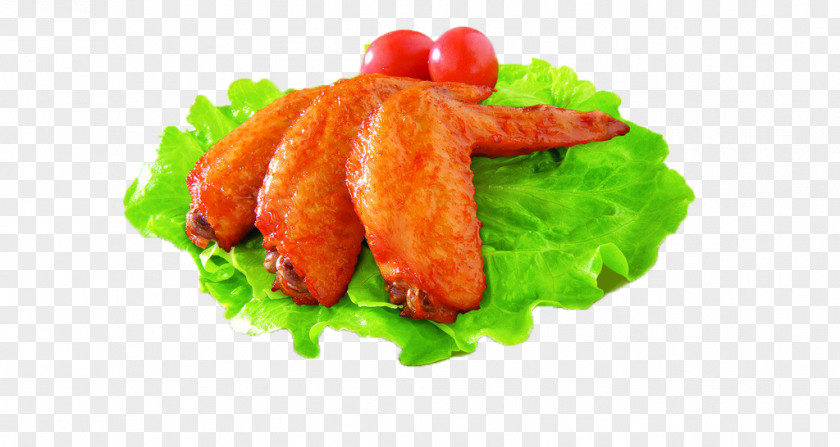 Lettuce And New Orleans Roasted Wings Fast Food German Cuisine Garnish Sausage Vegetable PNG
