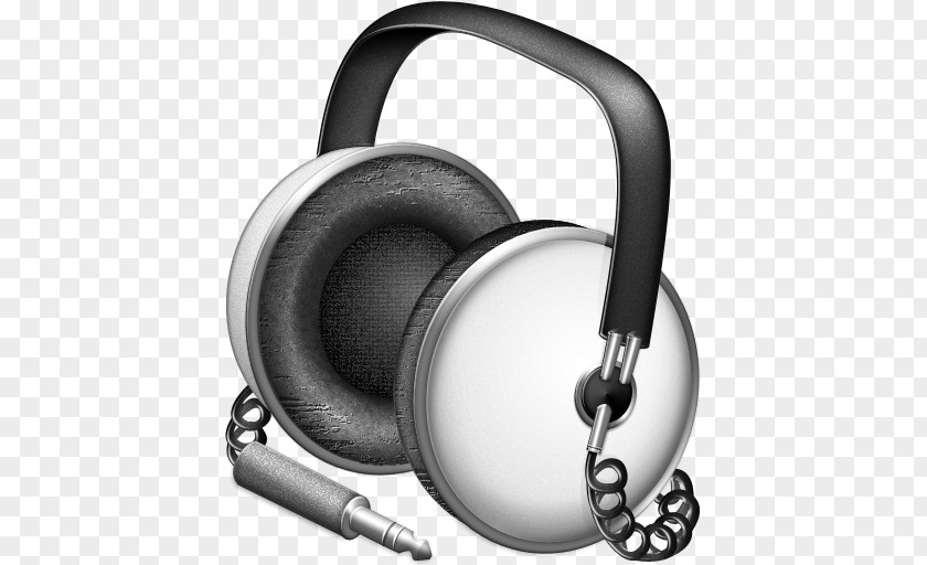 Silver Headphones ITunes ICO Icon PNG