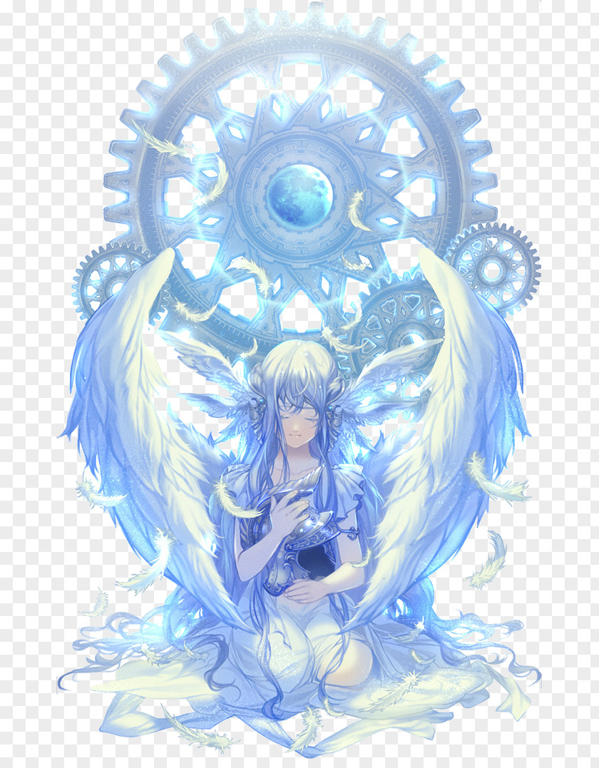 Anime Art Illustration PNG Illustration, Blue Angel clipart PNG