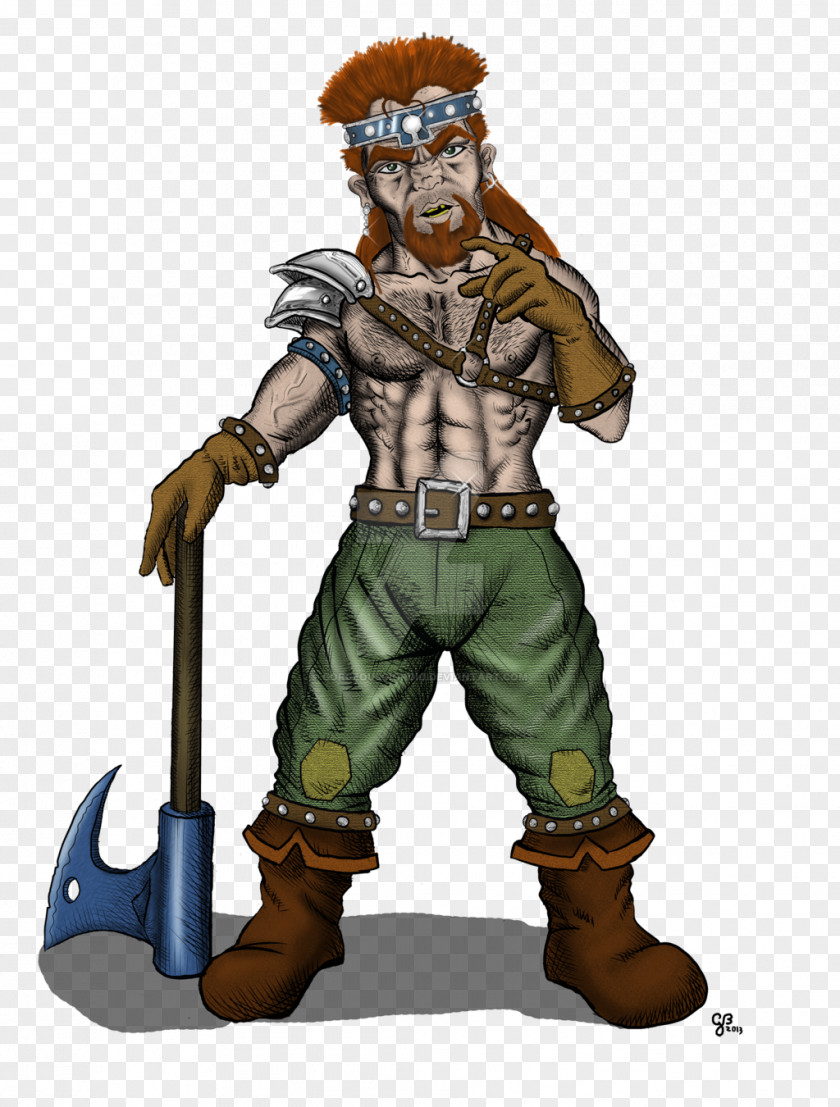 Cartoon Mercenary Profession Figurine PNG