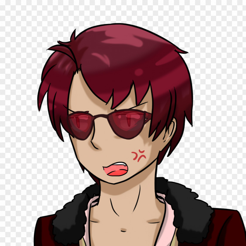 Demon Face Hair Coloring Human Color Glasses PNG
