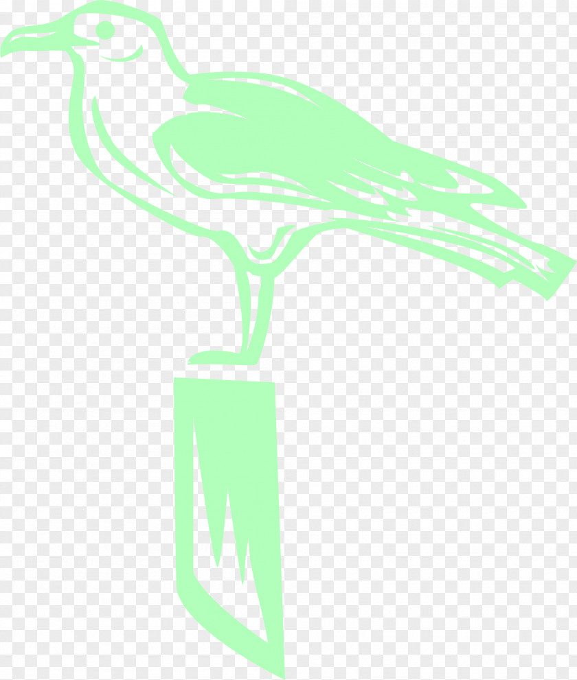 Hand Painted Green Birds Bird Beak Wing Goose PNG