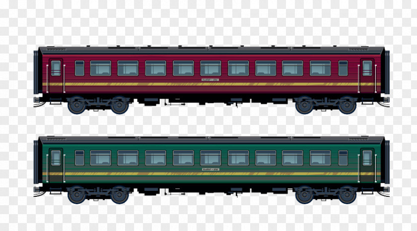 Train Passenger Car Rail Transport Railroad PNG