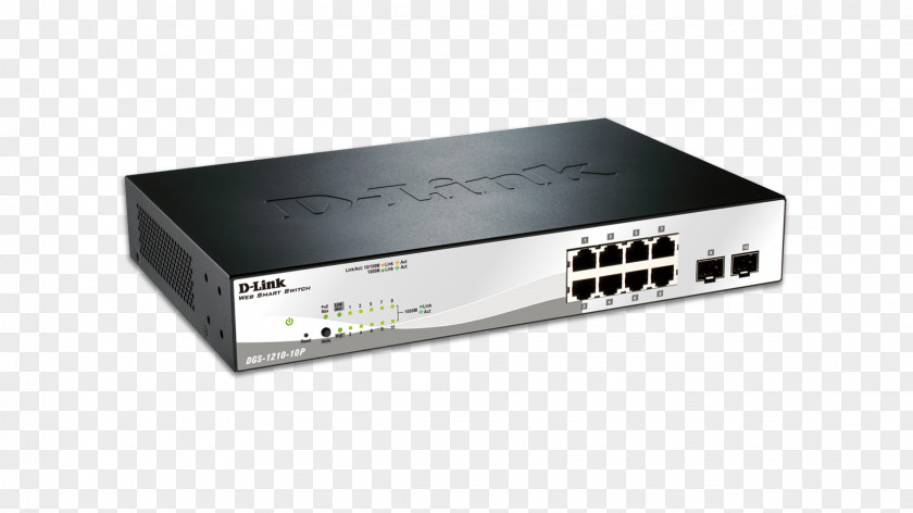 10 Gigabit Ethernet Power Over Network Switch D-Link Small Form-factor Pluggable Transceiver PNG
