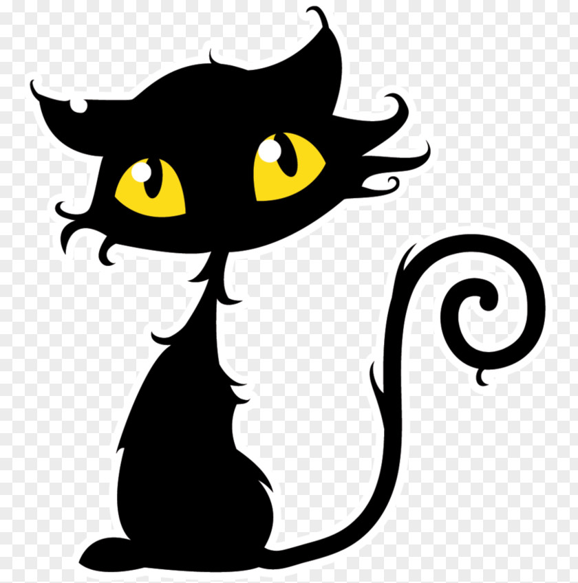 Cat Black Clip Art Image PNG