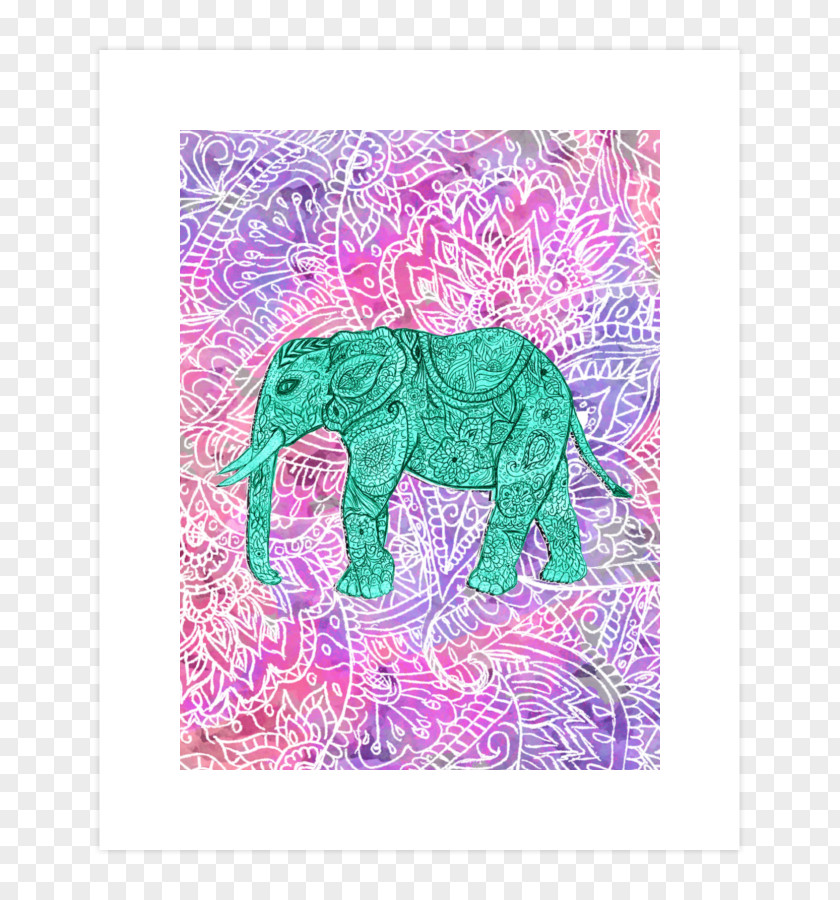 Elephant Indian Pattern PNG