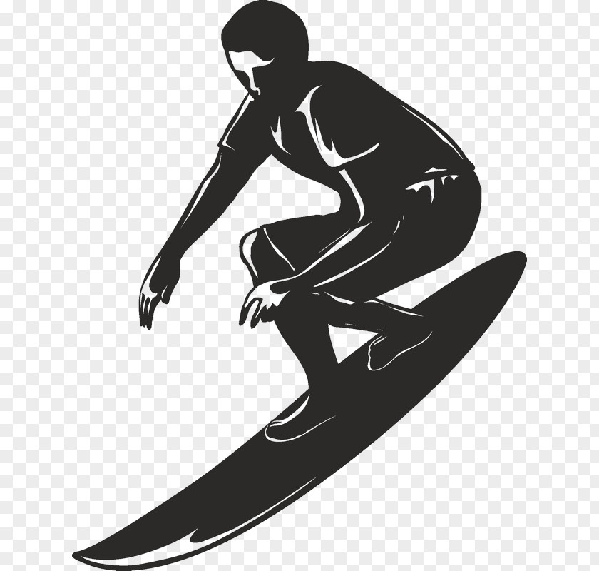 Silhouette Vector Graphics Photograph Illustration Surfing PNG