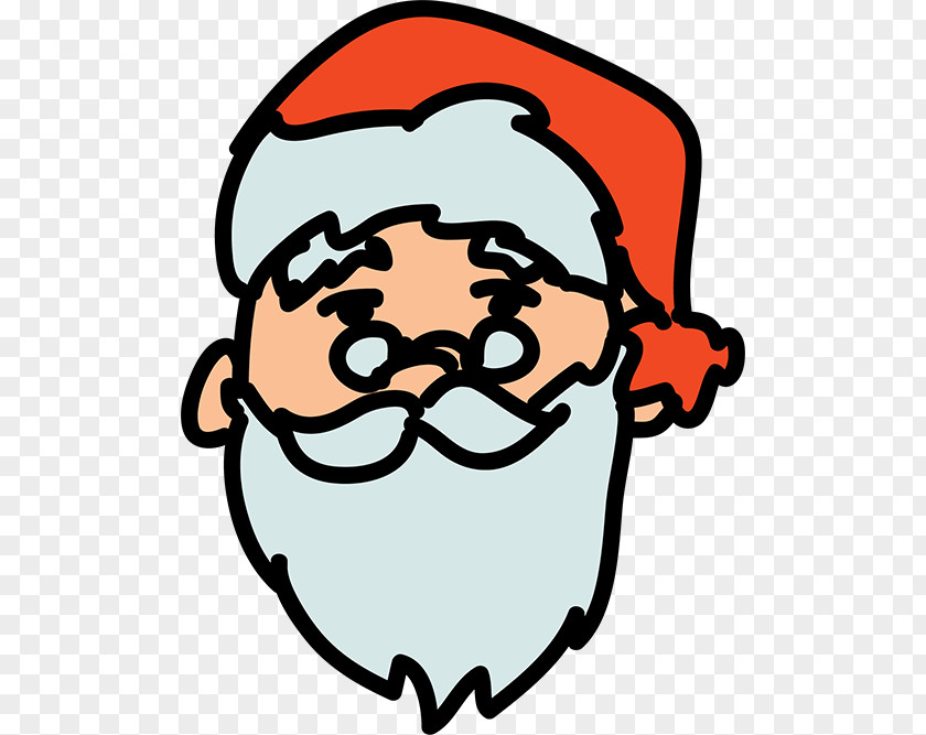 Stick Figure Santa Claus Beard Semolina Pudding PNG