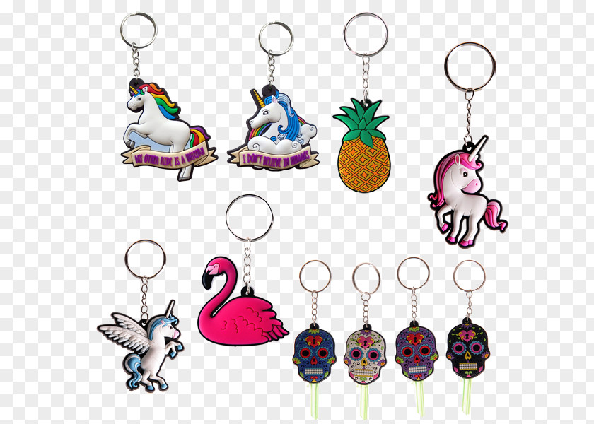 Unicorn Keychain Key Chains Day Of The Dead Skull Metal PNG