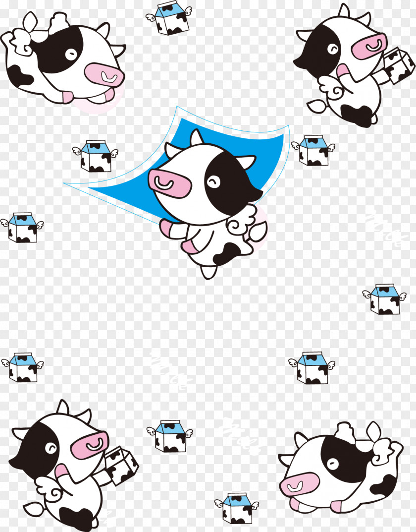 Creative Cow Cartoon Poster Download PNG