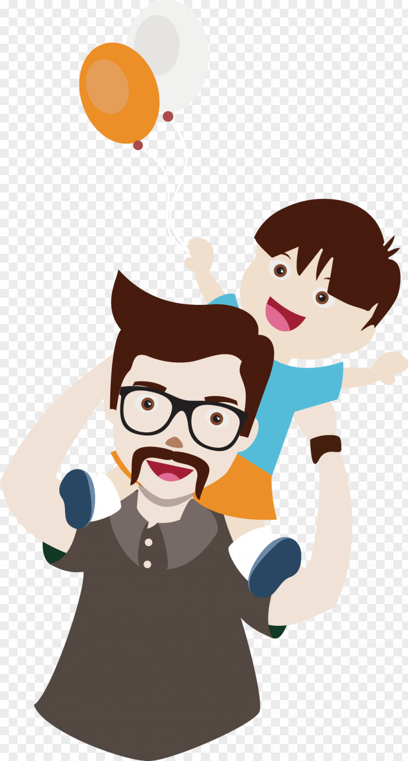 Milk Dad And Sprite Baby Father Son Cartoon PNG