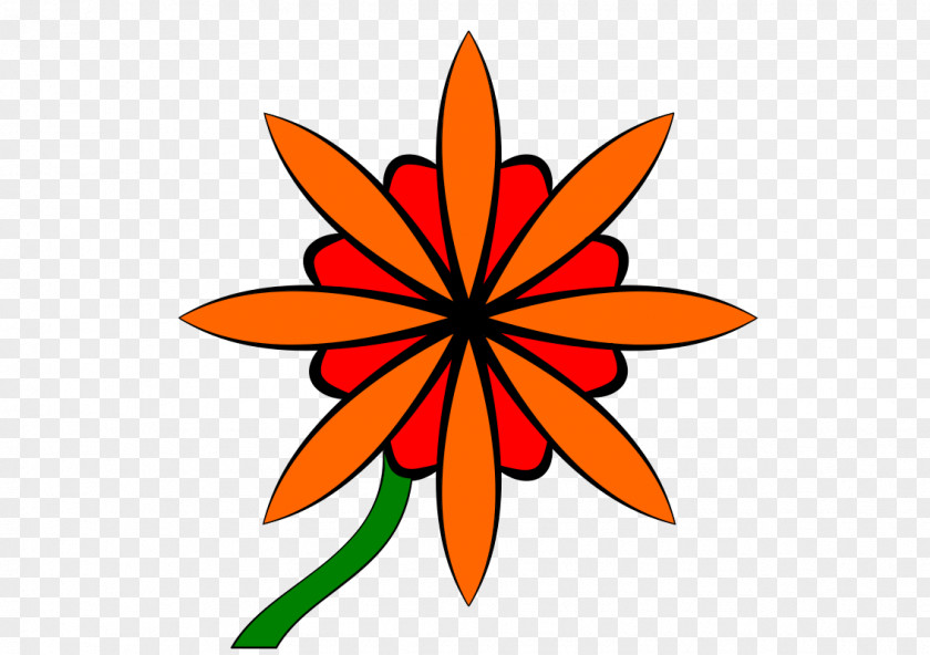 Orange Flower Silhouette Royalty-free Photography PNG