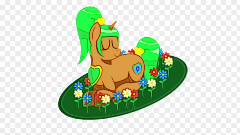 Pony Fictional Character Green Grass Background PNG