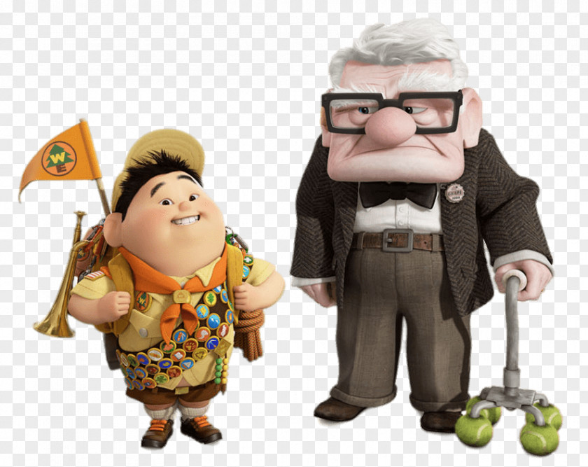 Russell Carl Fredricksen Ellie Pixar The Walt Disney Company PNG