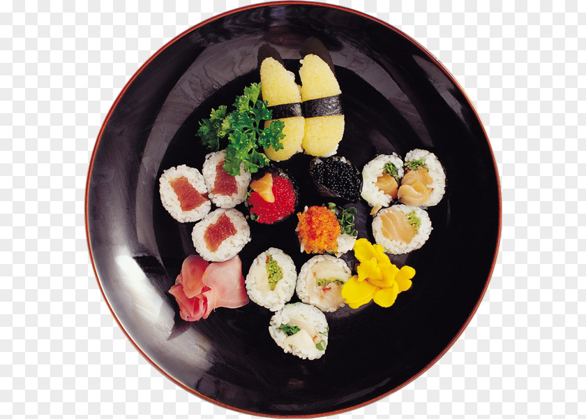 Sushi Plate California Roll Japanese Cuisine Gimbap Food PNG