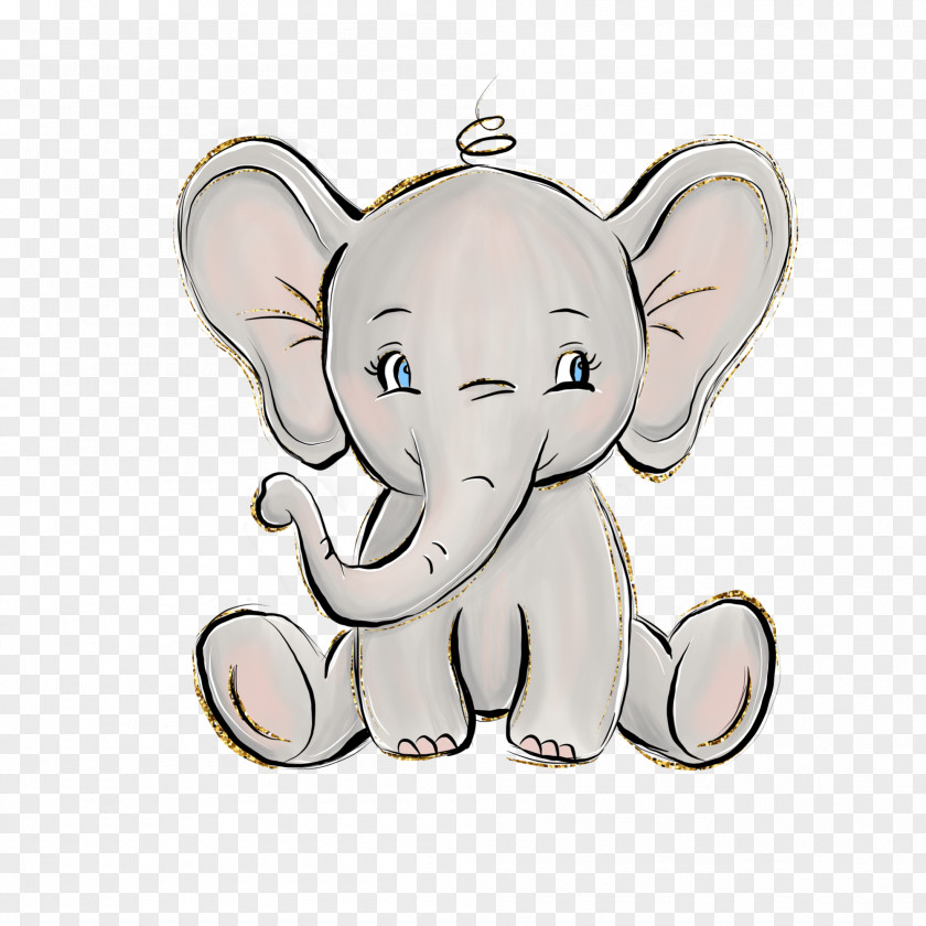 Animal Figure Boy Baby Elephant Cartoon PNG