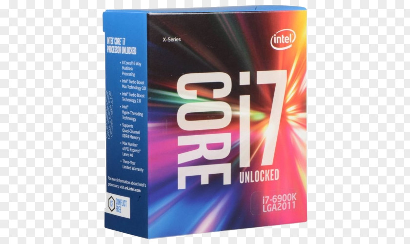 Intel Core I7-6900K I7-6800K Central Processing Unit PNG