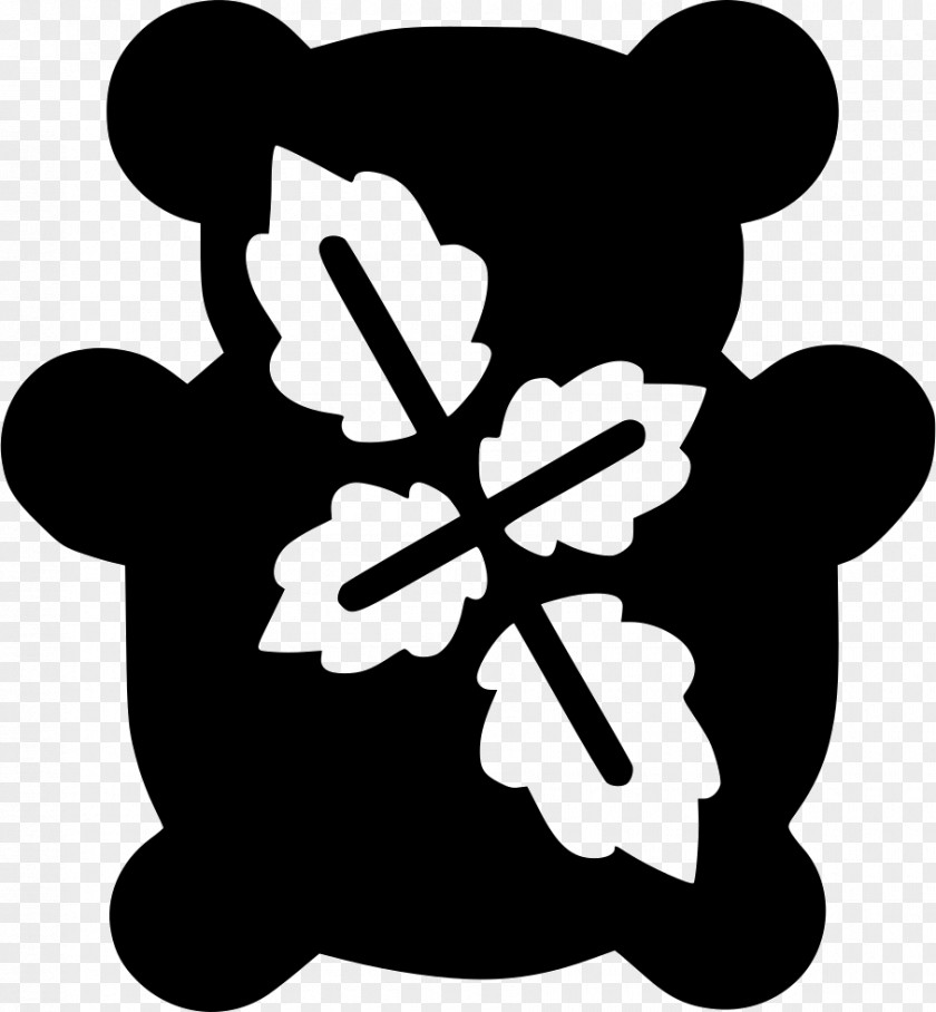 Silhouette Black White Flowering Plant Clip Art PNG