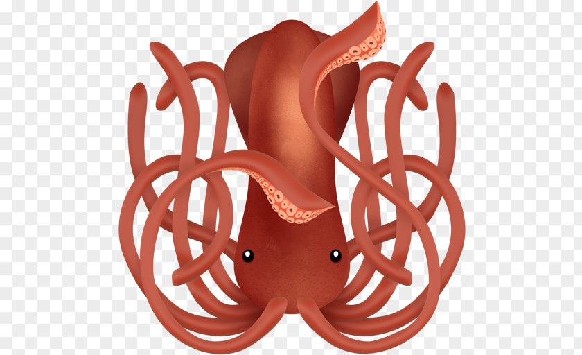 Squid Orange Organism Peach PNG