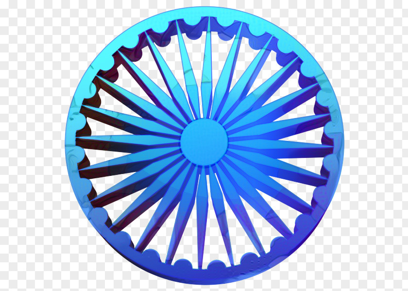 Wheel Electric Blue India Independence Day Background PNG